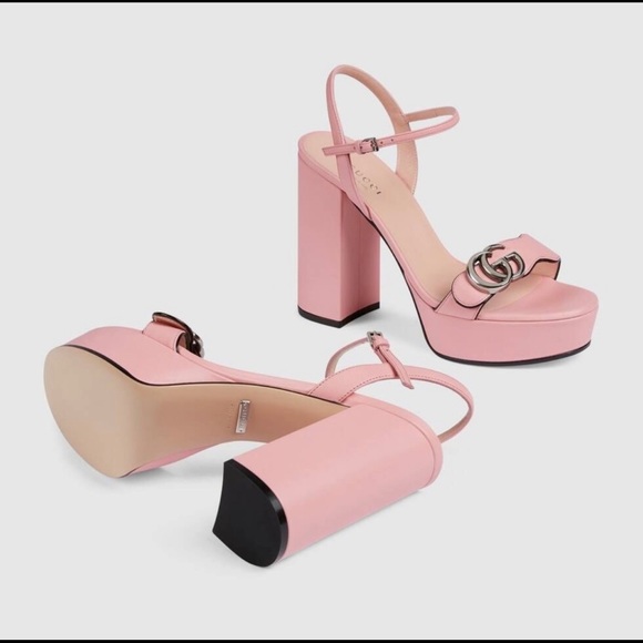 RARE Gucci MARMONT 55 PLATFORM SANDAL 38.5 / 8.5 - Picture 1 of 11